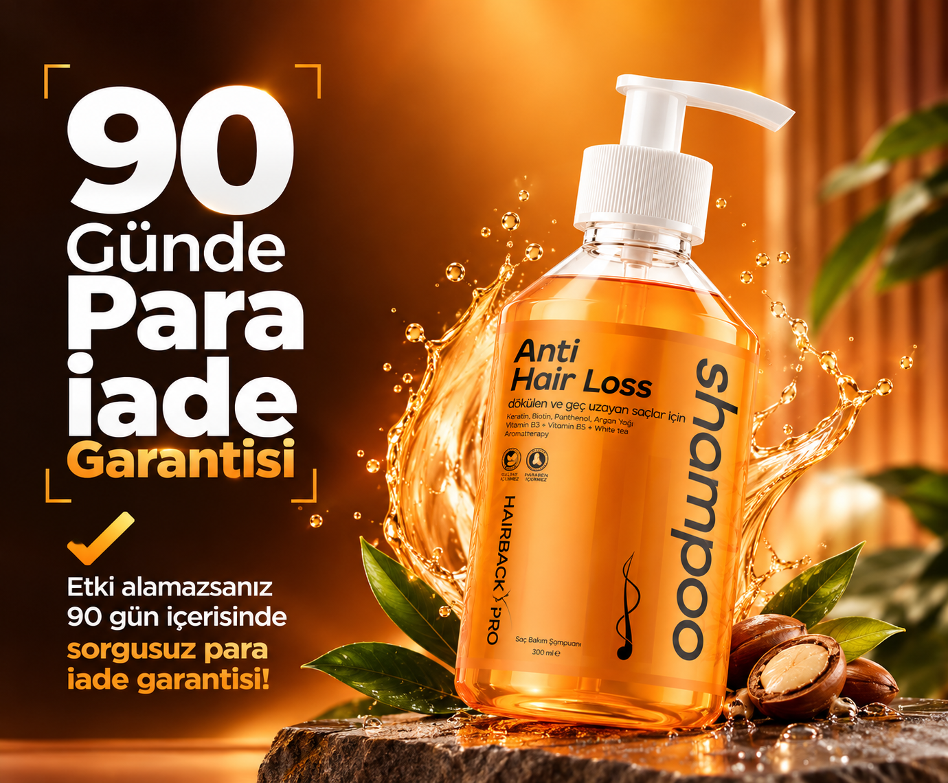 Hairback Pro - 90 Günde Para İade Garantisi